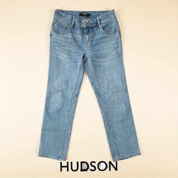Mid-Rise Straight Boot Cut Leg Jean by Hudson  Women's Size 6 / 28 - Picture 1 of 5